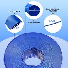Close-up of Poolvio Backwash Hose material showing thickness