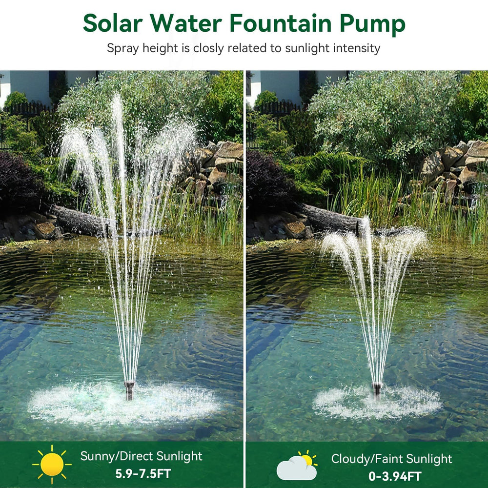 Close-up of POPOSOAP spray heads for water features