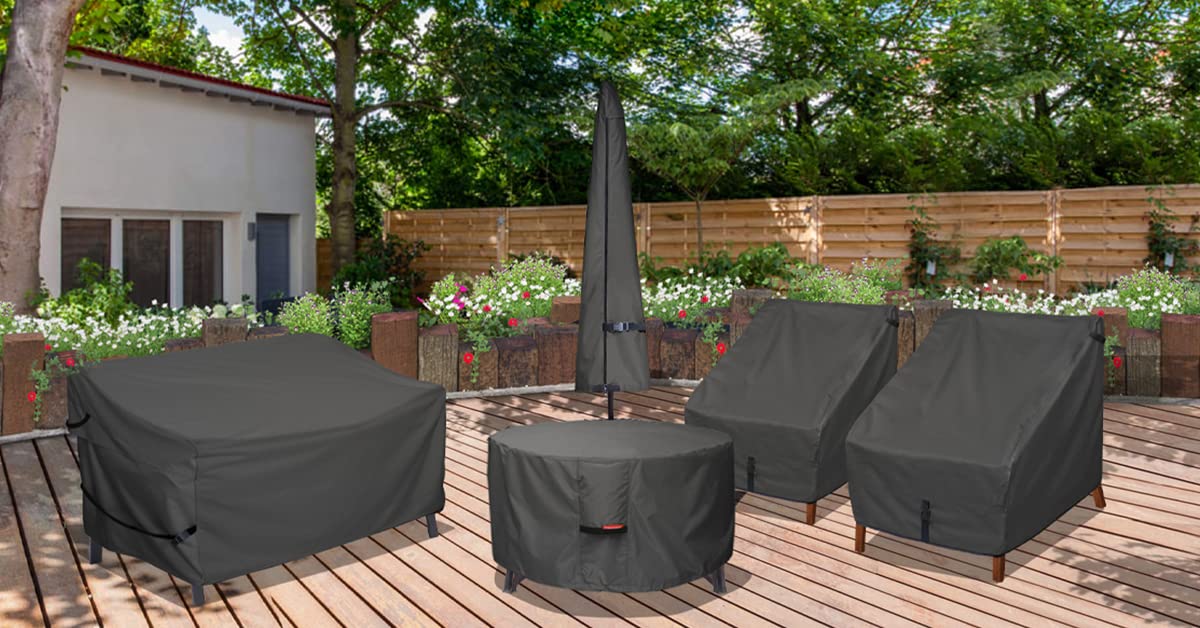 Close-up of Porch Shield fire pit cover material