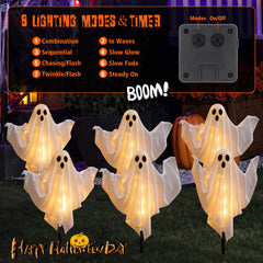 Close-up of poseable arms on FairyGlim ghost lights