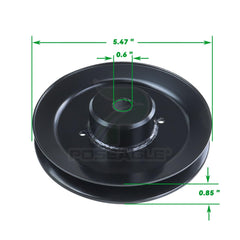 Close-up of POSEAGLE pulley metal construction