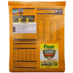 Close-up of Preen Extended Control Weed Preventer bag