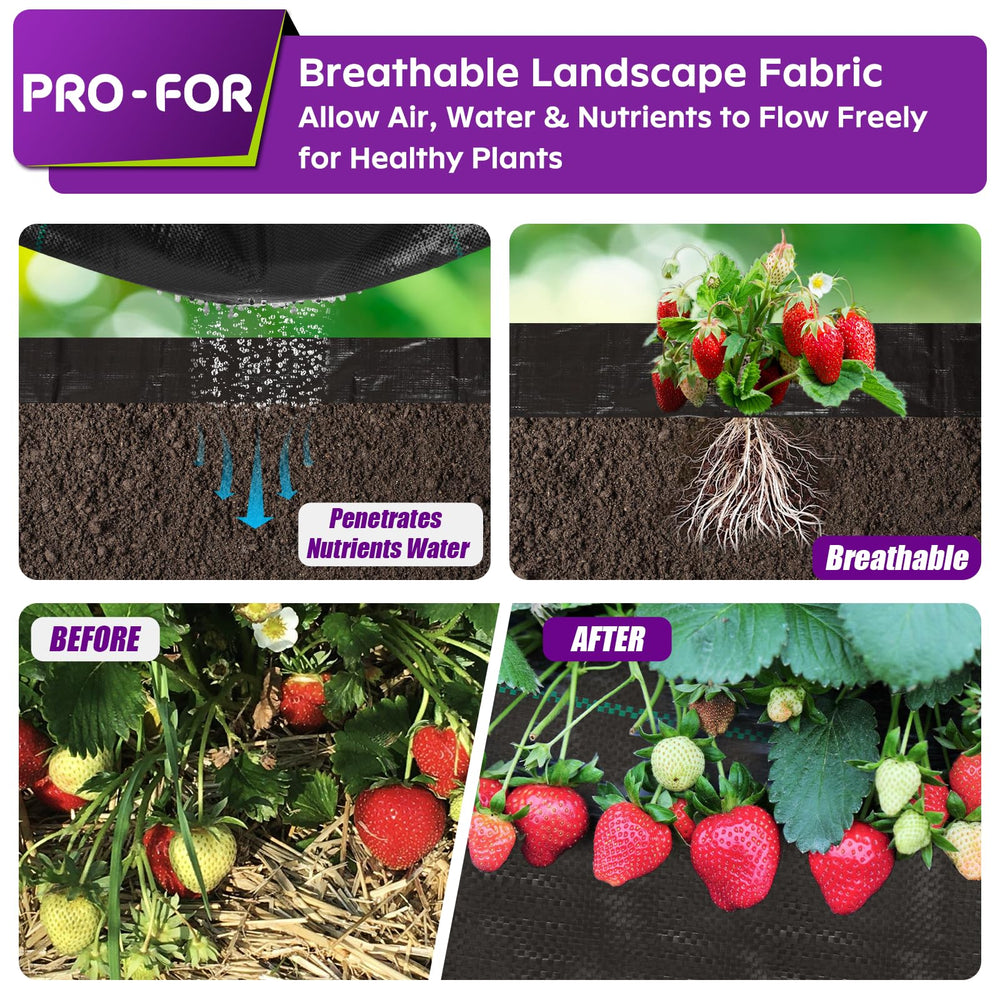 Close-up of PRO-FOR Weed Barrier Fabric texture