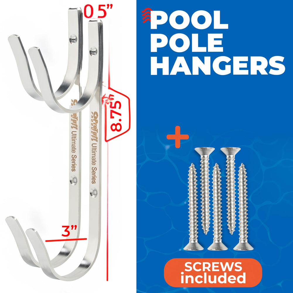 Close-up of ProTuff Pool Pole Hanger finish