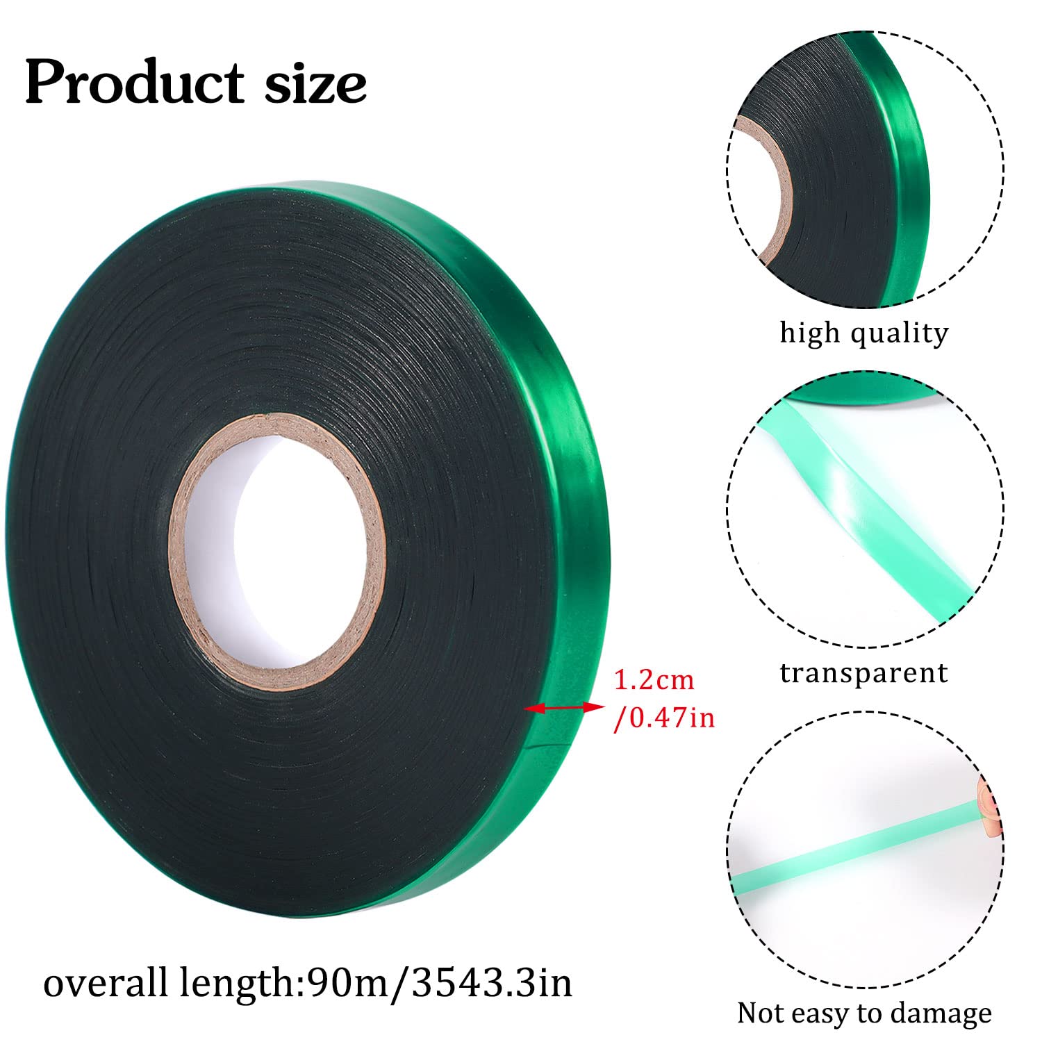 Close-up of Prudiut 0.5 inch stretch tie tape