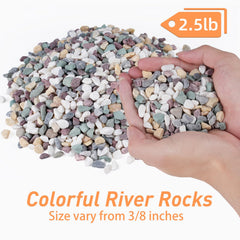 Close-up of Pulovin decorative pebbles, 3/8 inch size