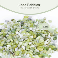 Close-up of Pulovin Jade Pebbles showing polished surface