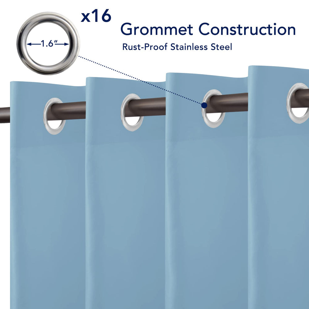Close-up of PureFit Outdoor Curtain grommet detail