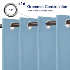 Close-up of PureFit Outdoor Curtain grommet detail
