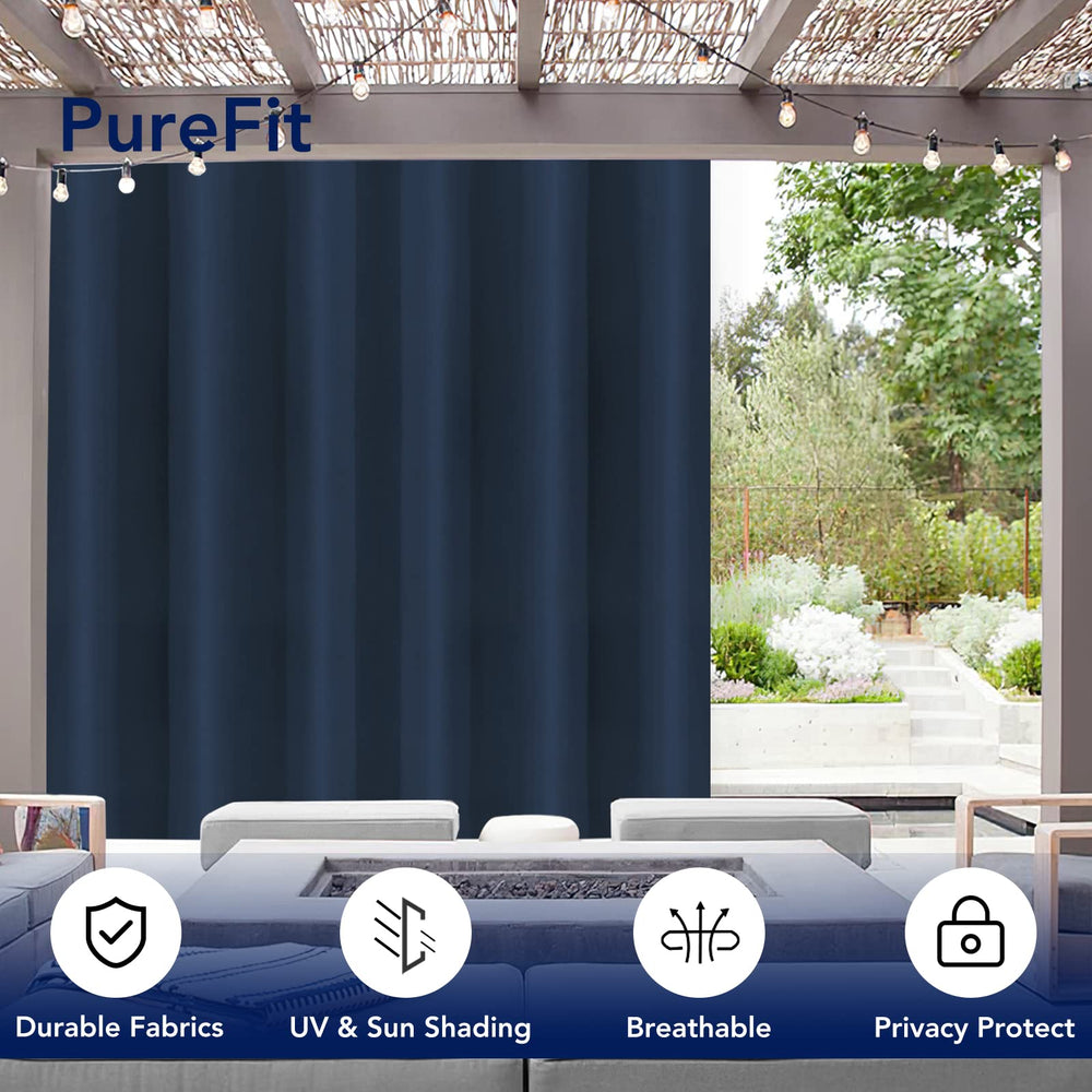 Close-up of PureFit Outdoor Curtain grommets
