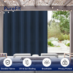 Close-up of PureFit Outdoor Curtain grommets