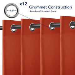 Close-up of PureFit Outdoor Curtains grommet detail