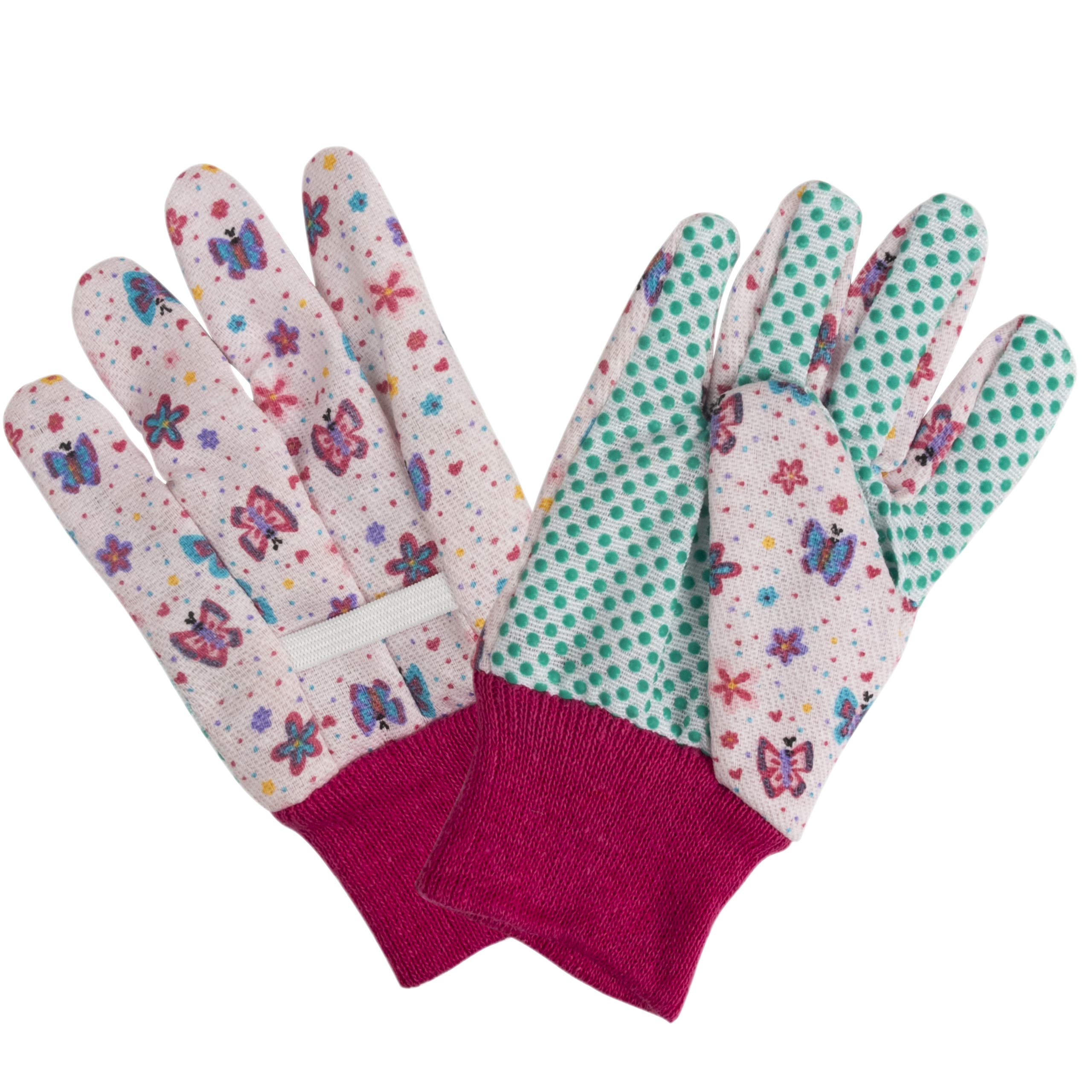 Close-up of PVC dotted palm for non-slip grip