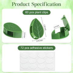 Close-up of Pwfkgo Plant Clips showing adhesive backing