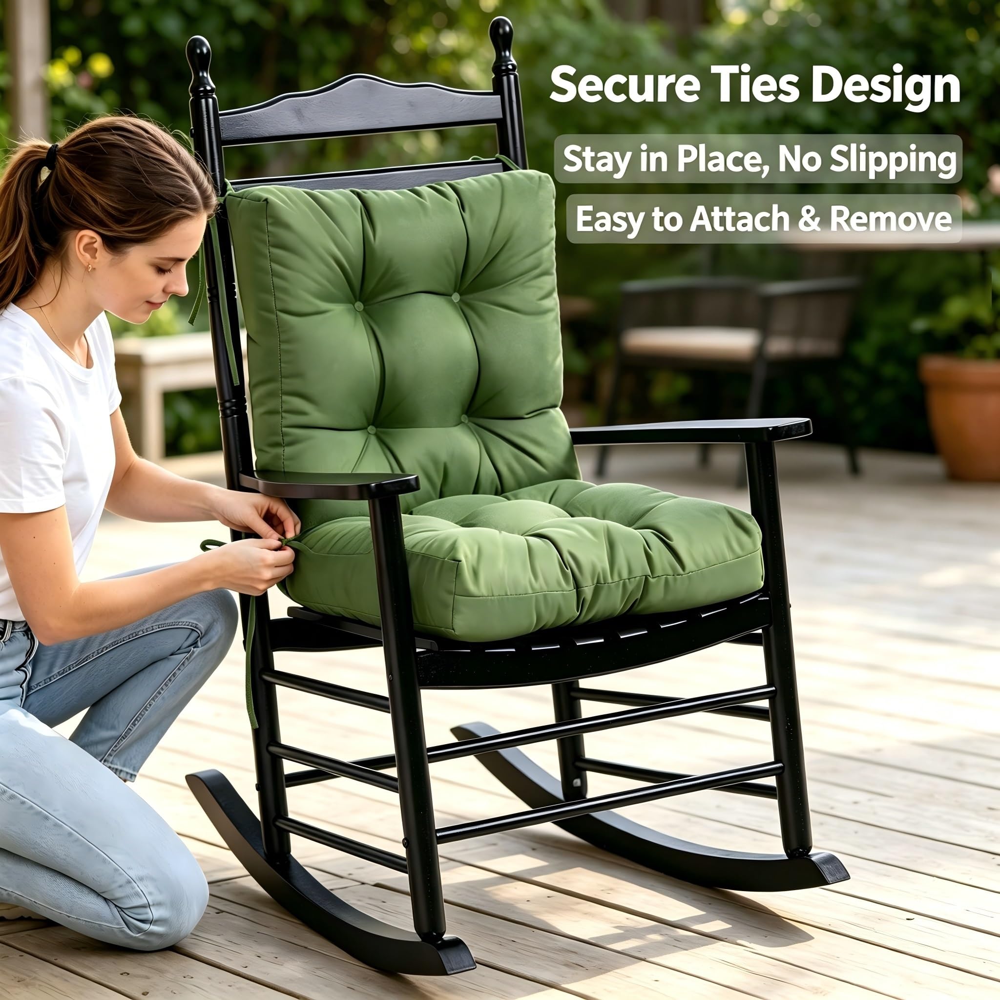 Close-up of QILLOWAY outdoor chair cushion fabric texture