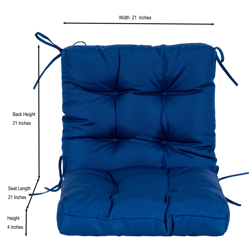 Close-up of QILLOWAY outdoor chair cushion ties