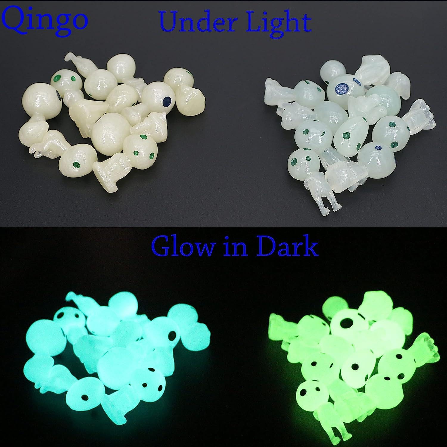 Close-up of Qingo Miniature Luminous Ghost Tree Elves