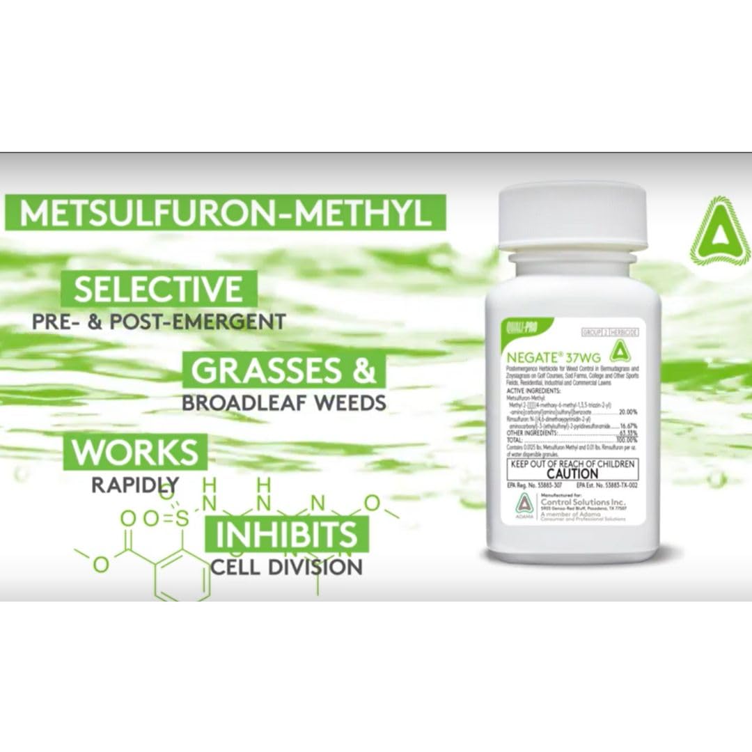 Close-up of Quali-Pro Negate 37WG Herbicide active ingredients