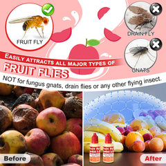 Close-up of Qualirey Fruit Fly Trap Refill bottle