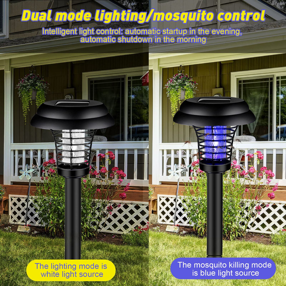 Close-up of Qualirey Solar Bug Zapper solar panel