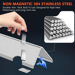 Close-up of QuliMetal Flavorizer Bar made of stainless steel