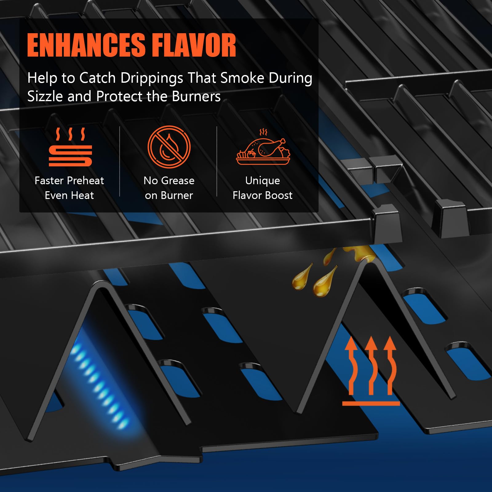 Close-up of QuliMetal flavorizer bars