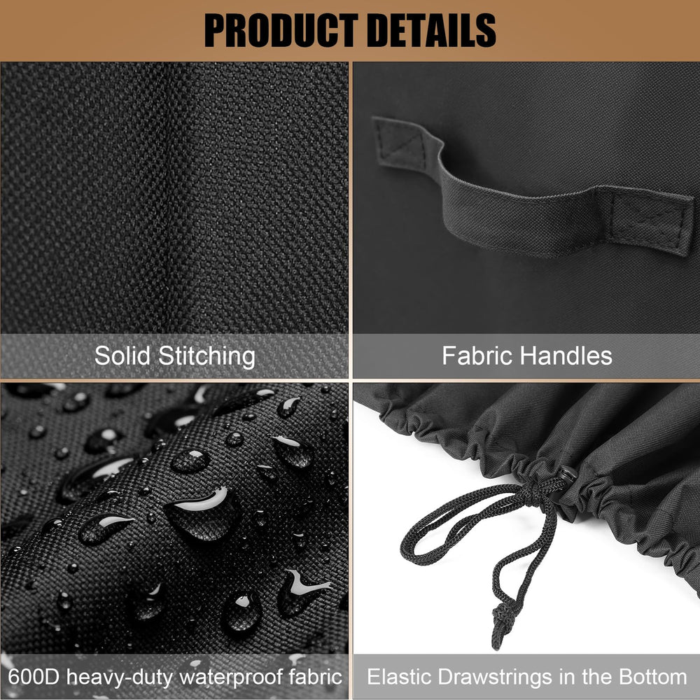 Close-up of QuliMetal Grill Cover's velcro straps
