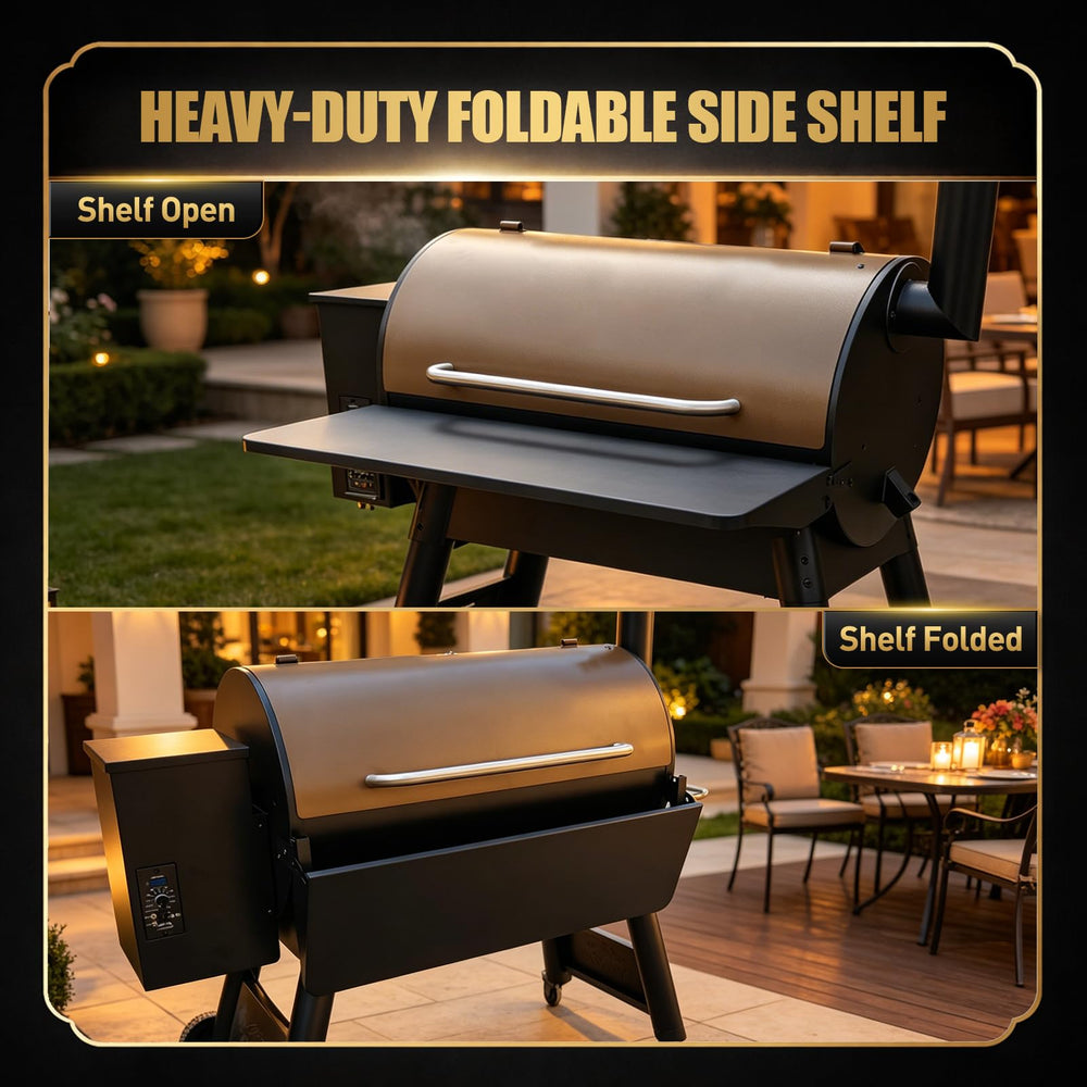Close-up of QuliMetal Grill Folding Shelf surface