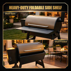 Close-up of QuliMetal Grill Folding Shelf surface