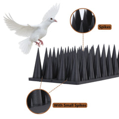 Close-up of Quunoot Bird Spike strip showing multiple rows
