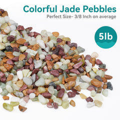 Close-up of Rahato 3/8 inch pebbles with shine