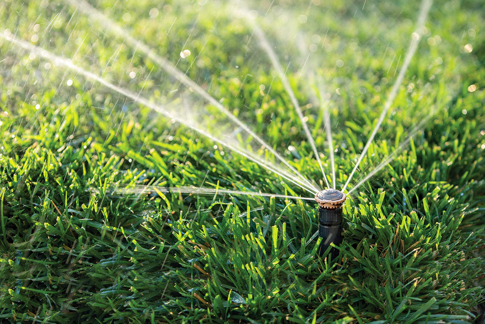 Close-up of Rain Bird Pro Rotary Sprinkler nozzle adjustment