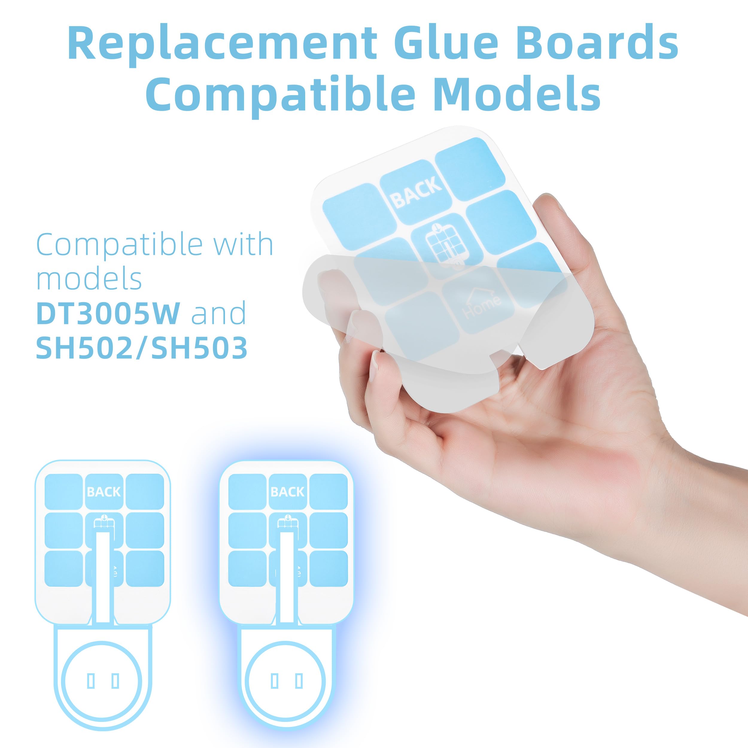 Close-up of Raindot Fly Trap Refill adhesive sheet