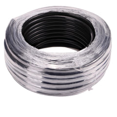 Close-up of Raindrip 1/4 inch tubing showing outer and inner layers