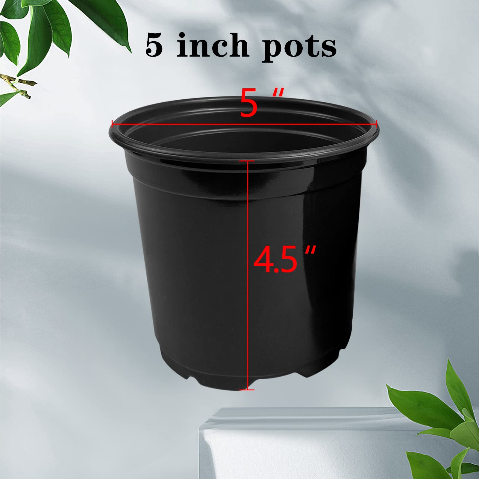 Close-up of RAOOKIF nursery pot with drainage holes