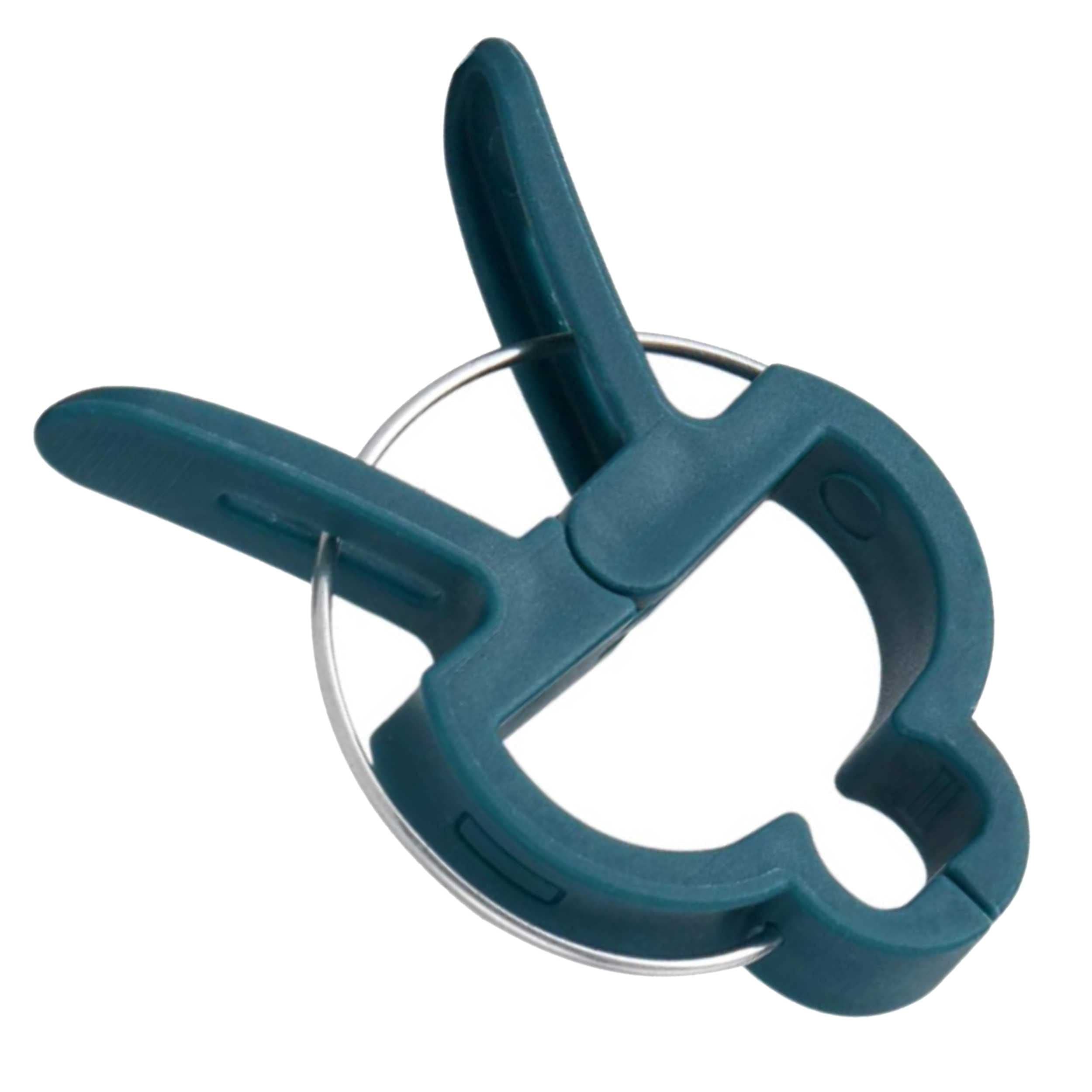 Close-up of RayLynn Garden Plant Support Clips showing flexible design