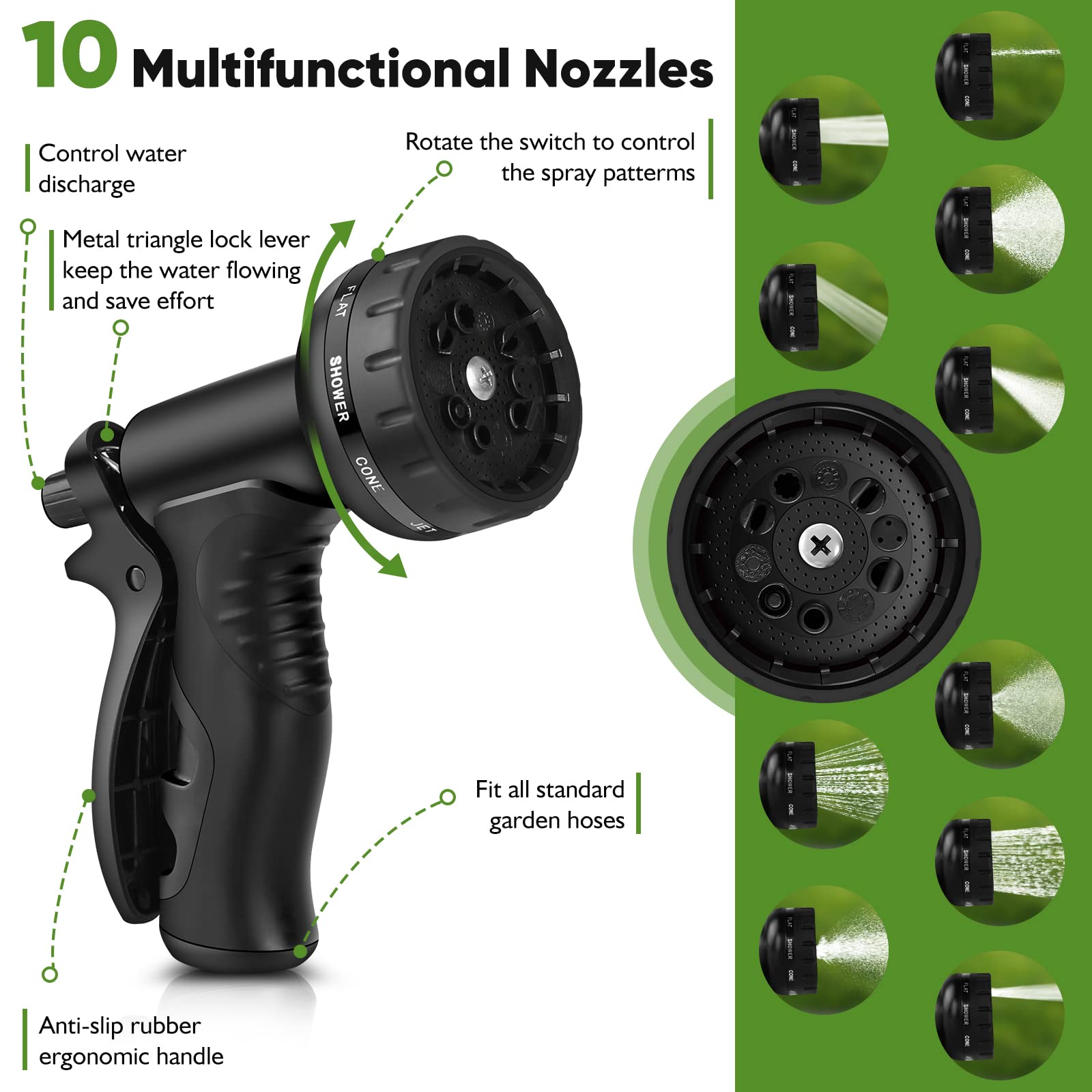 Close-up of Rcfunkid garden hose fittings