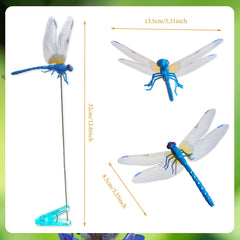 Close-up of red dragonfly clip showcasing flexible tail