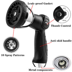 Close-up of REDESS Garden Hose Nozzle thumb control feature
