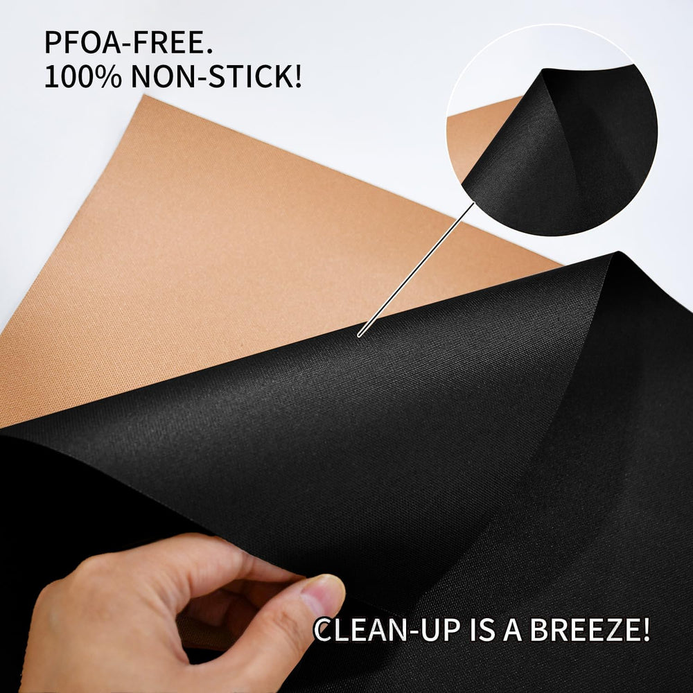 Close-up of Renook Grill Mats showing non-stick surface