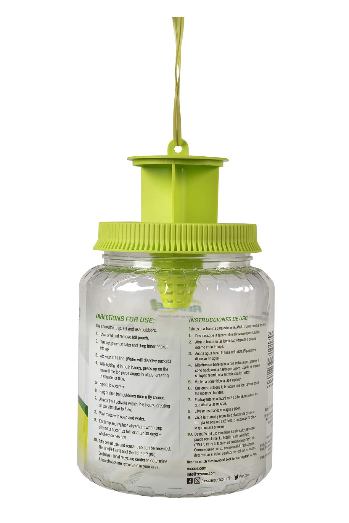 Close-up of RESCUE! Outdoor Fly Trap attractant packet