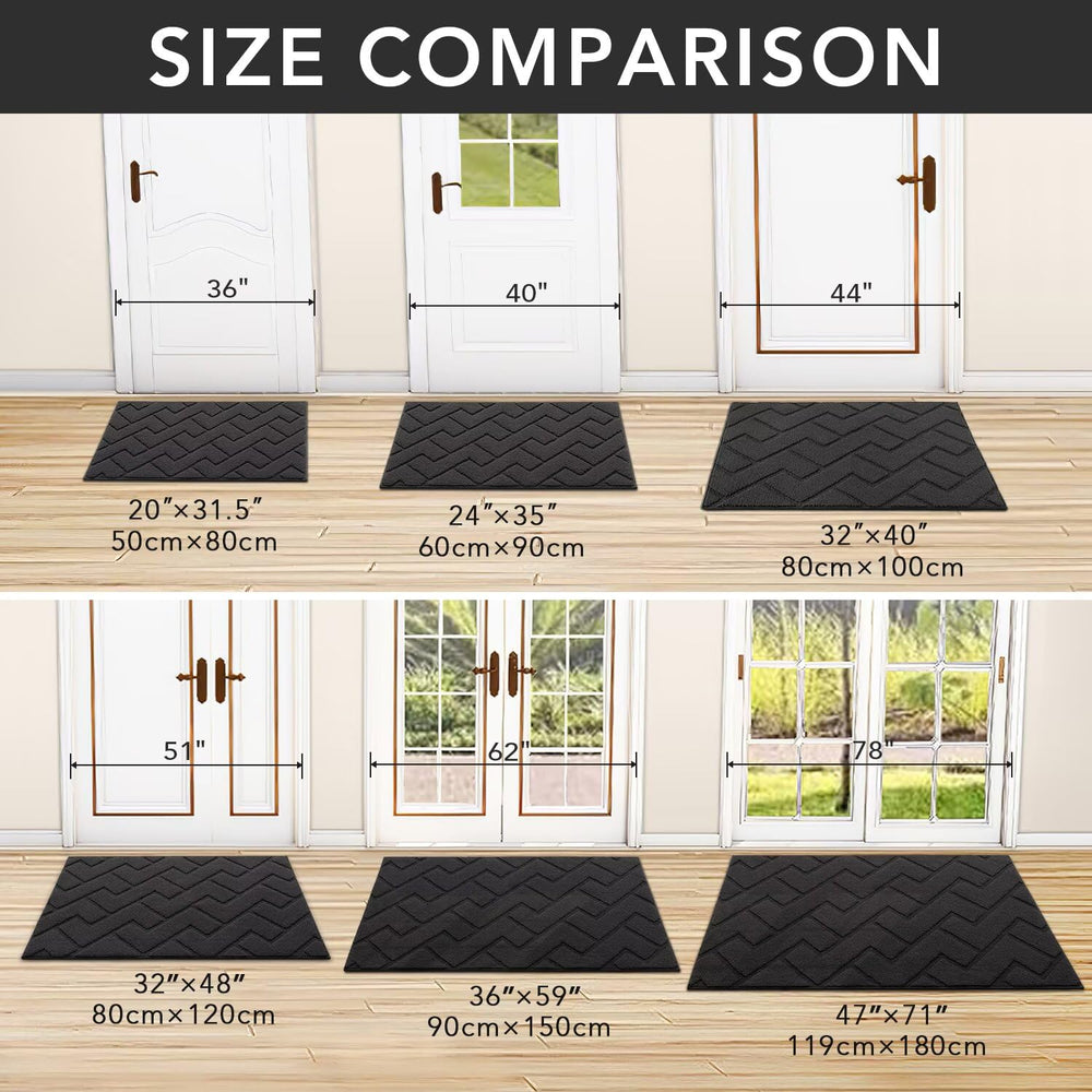 close-up of rib fabric design on hicorfe Indoor Door Mat