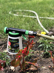 Close-up of RL Flo-Master Chameleon Hose End Sprayer adjustable dial
