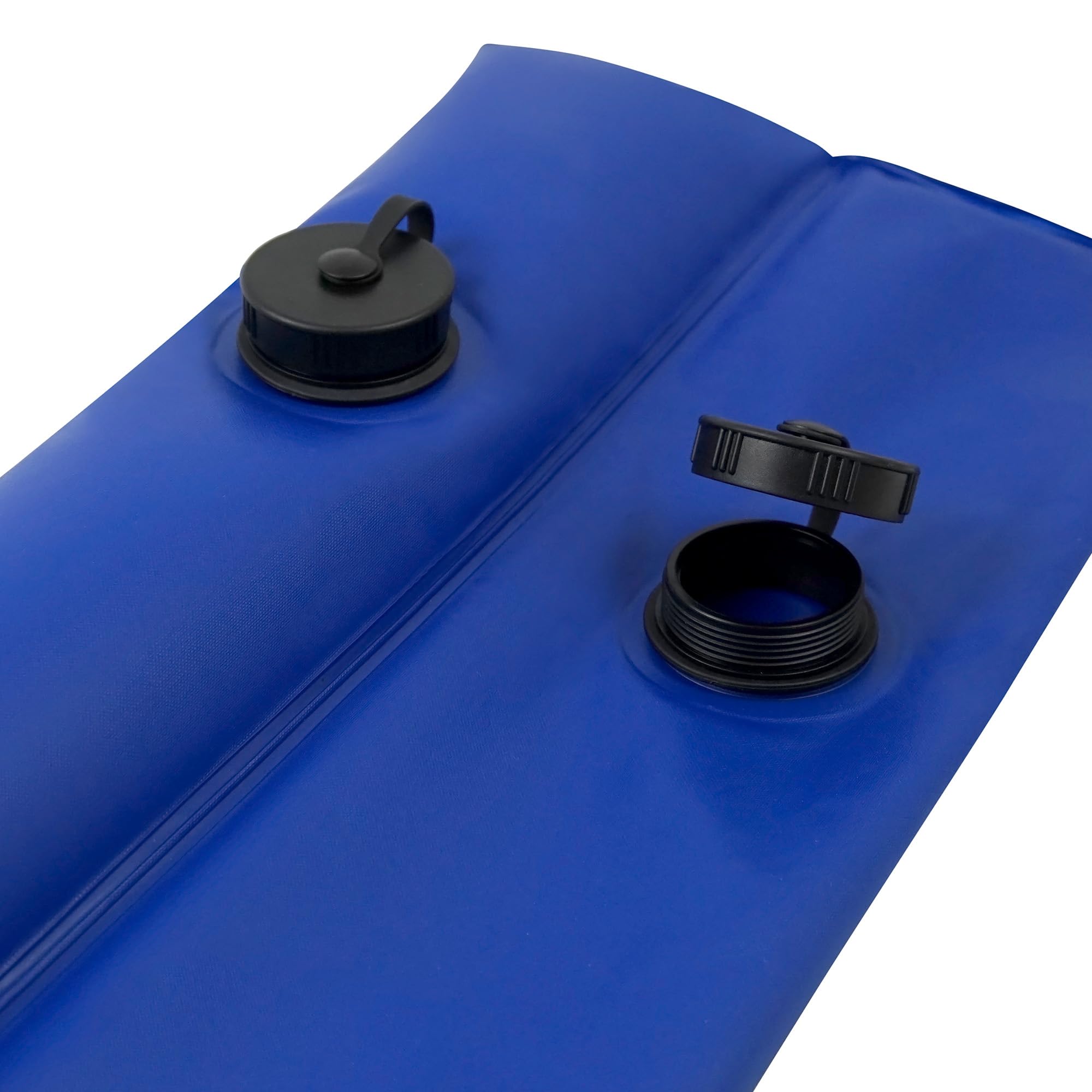 Close-up of Robelle pool cover weight screw valve