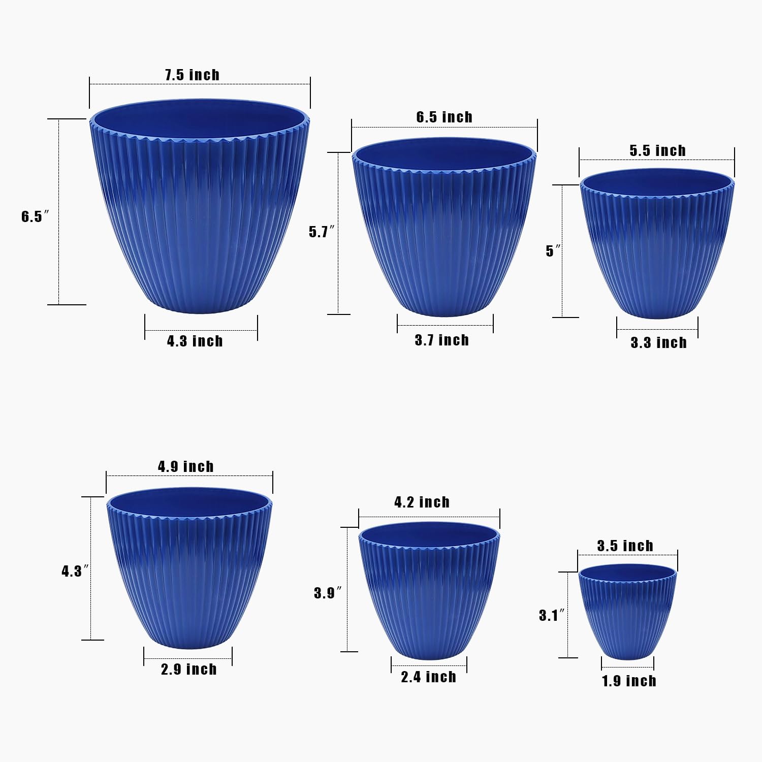 Close-up of RooTrimmer 7.5-inch plant pot with saucer