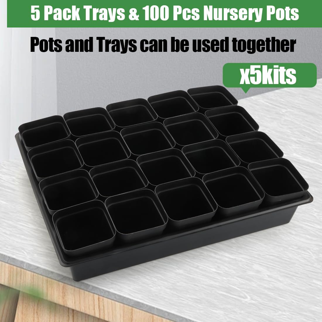 Close-up of RooTrimmer nursery pot dimensions and design