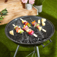 Close-up of RSVP Bamboo Skewers showing double round design