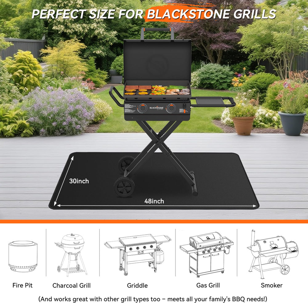 Close-up of rumlick grill mat's heat-resistant coating