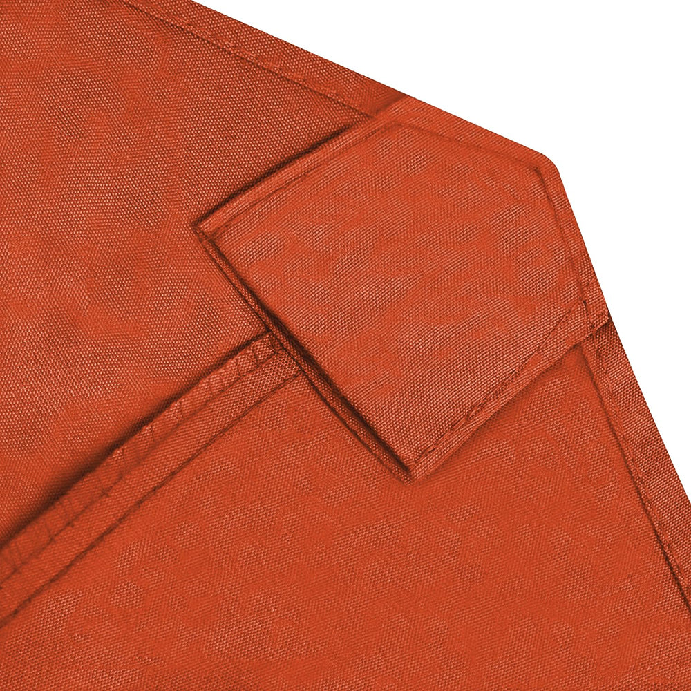 Close-up of rust colour on EliteShade patio umbrella canopy