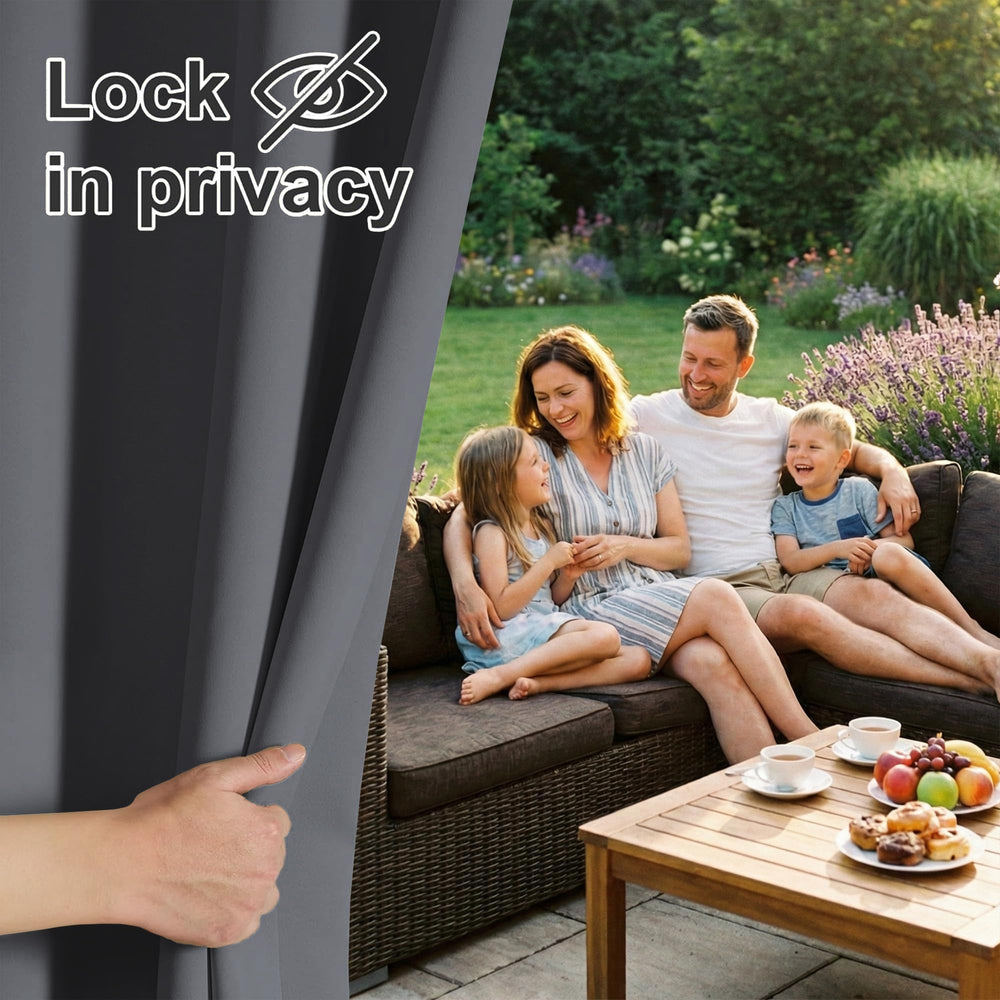 Close-up of RYB HOME Outdoor Curtain fabric